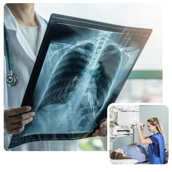 Uses of X-rays at Crystal Radiology